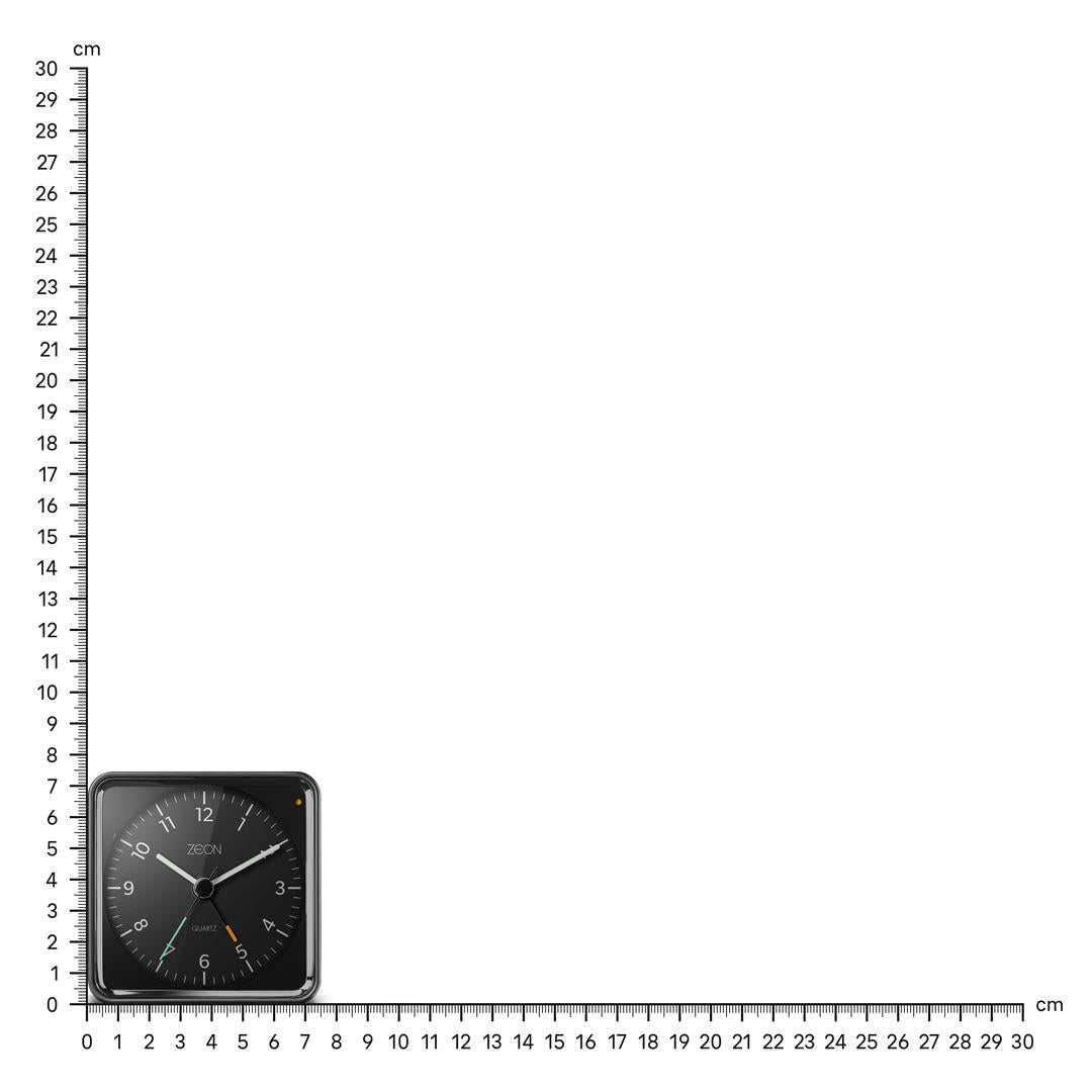Zeon Travel Analogue Alarm Clock with Light and Snooze Function Zeon Travel Analogue Alarm Clock with Light and Snooze Function
